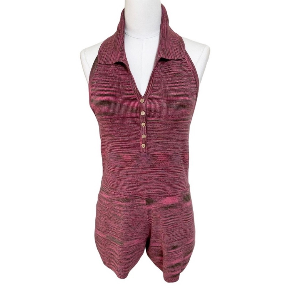 FREE PEOPLE romper small open back halter-New